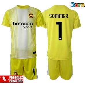 Inter Milan Yann Sommer #1 Målvakt Bortatröja Barn 2025-26 Kortärmad (+ Korta byxor)