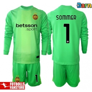 Inter Milan Yann Sommer #1 Målvakt Tredje Tröja Barn 2025-26 Långärmad (+ Korta byxor)