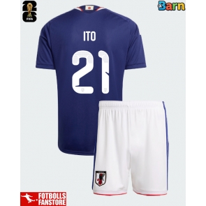 Japan Hiroki Ito #21 Hemmatröja Barn VM 2026 Kortärmad (+ Korta byxor)