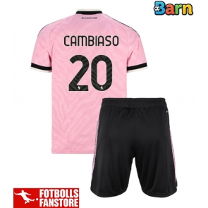 Juventus Andrea Cambiaso #20 Bortatröja Barn 2026-27 Kortärmad (+ Korta byxor)