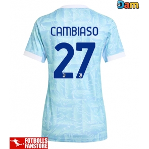 Juventus Andrea Cambiaso #27 Bortatröja Dam 2025-26 Kortärmad