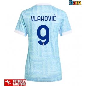 Juventus Dusan Vlahovic #9 Bortatröja Dam 2025-26 Kortärmad