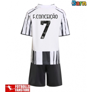 Juventus Francisco Conceicao #7 Hemmatröja Barn 2025-26 Kortärmad (+ Korta byxor)