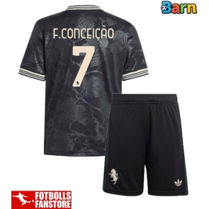 Juventus Francisco Conceicao #7 Tredje Tröja Barn 2025-26 Kortärmad (+ Korta byxor)