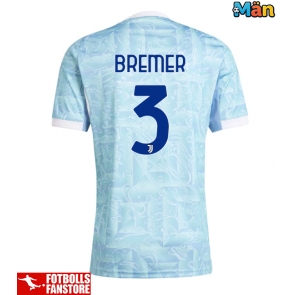 Juventus Gleison Bremer #3 Bortatröja 2025-26 Kortärmad