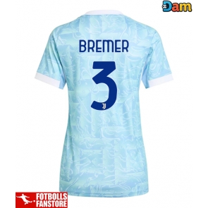 Juventus Gleison Bremer #3 Bortatröja Dam 2025-26 Kortärmad
