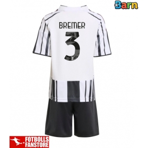 Juventus Gleison Bremer #3 Hemmatröja Barn 2025-26 Kortärmad (+ Korta byxor)