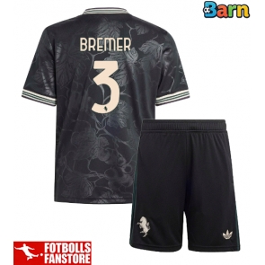 Juventus Gleison Bremer #3 Tredje Tröja Barn 2025-26 Kortärmad (+ Korta byxor)