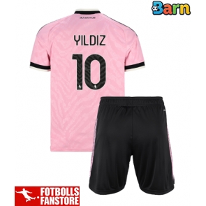 Juventus Kenan Yildiz #10 Bortatröja Barn 2026-27 Kortärmad (+ Korta byxor)