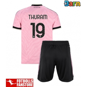 Juventus Khephren Thuram #19 Bortatröja Barn 2026-27 Kortärmad (+ Korta byxor)