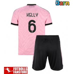 Juventus Lloyd Kelly #6 Bortatröja Barn 2026-27 Kortärmad (+ Korta byxor)