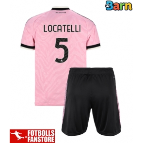 Juventus Manuel Locatelli #5 Bortatröja Barn 2026-27 Kortärmad (+ Korta byxor)