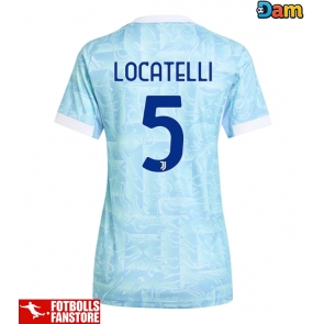 Juventus Manuel Locatelli #5 Bortatröja Dam 2025-26 Kortärmad