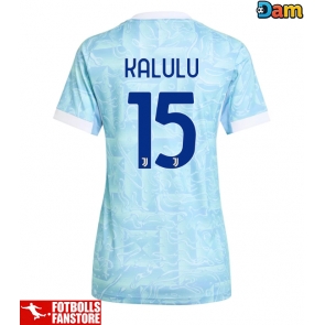Juventus Pierre Kalulu #15 Bortatröja Dam 2025-26 Kortärmad