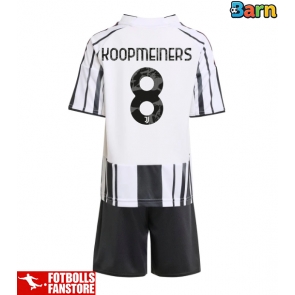 Juventus Teun Koopmeiners #8 Hemmatröja Barn 2025-26 Kortärmad (+ Korta byxor)