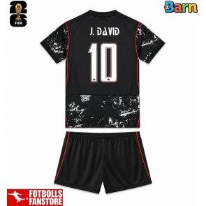 Kanada Jonathan David #10 Bortatröja Barn VM 2026 Kortärmad (+ Korta byxor)