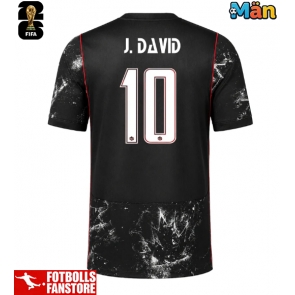 Kanada Jonathan David #10 Bortatröja VM 2026 Kortärmad