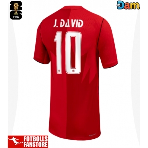 Kanada Jonathan David #10 Hemmatröja Dam VM 2026 Kortärmad