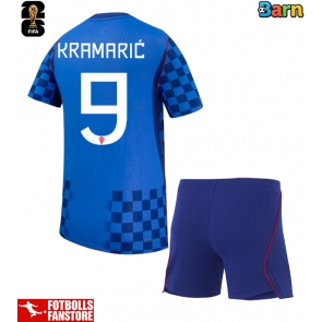 Kroatien Andrej Kramaric #9 Bortatröja Barn VM 2026 Kortärmad (+ Korta byxor)