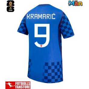 Kroatien Andrej Kramaric #9 Bortatröja VM 2026 Kortärmad