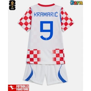 Kroatien Andrej Kramaric #9 Hemmatröja Barn VM 2026 Kortärmad (+ Korta byxor)