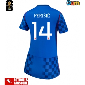Kroatien Ivan Perisic #14 Bortatröja Dam VM 2026 Kortärmad