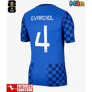 Kroatien Josko Gvardiol #4 Bortatröja VM 2026 Kortärmad