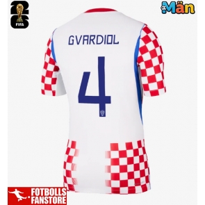 Kroatien Josko Gvardiol #4 Hemmatröja VM 2026 Kortärmad