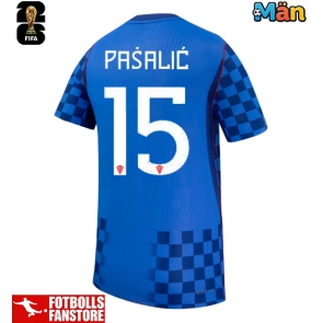 Kroatien Mario Pasalic #15 Bortatröja VM 2026 Kortärmad