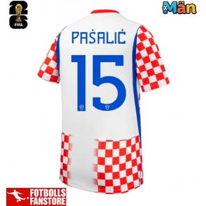 Kroatien Mario Pasalic #15 Hemmatröja VM 2026 Kortärmad