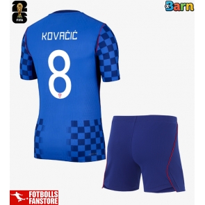 Kroatien Mateo Kovacic #8 Bortatröja Barn VM 2026 Kortärmad (+ Korta byxor)