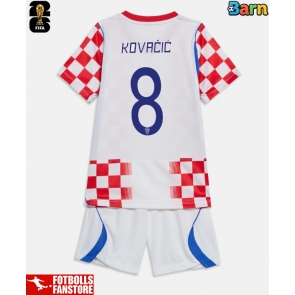 Kroatien Mateo Kovacic #8 Hemmatröja Barn VM 2026 Kortärmad (+ Korta byxor)