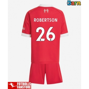Liverpool Andrew Robertson #26 Hemmatröja Barn 2025-26 Kortärmad (+ Korta byxor)