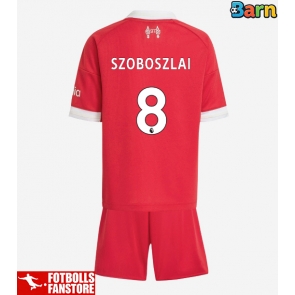 Liverpool Dominik Szoboszlai #8 Hemmatröja Barn 2025-26 Kortärmad (+ Korta byxor)