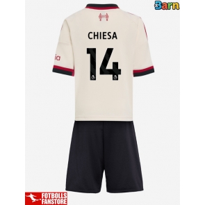 Liverpool Federico Chiesa #14 Bortatröja Barn 2025-26 Kortärmad (+ Korta byxor)