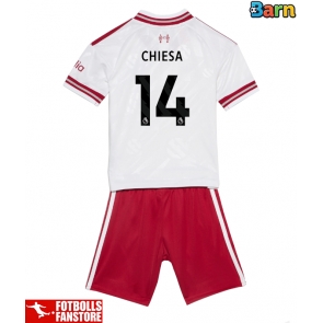 Liverpool Federico Chiesa #14 Bortatröja Barn 2026-27 Kortärmad (+ Korta byxor)