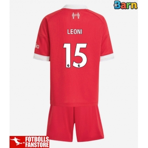Liverpool Giovanni Leoni #15 Hemmatröja Barn 2025-26 Kortärmad (+ Korta byxor)