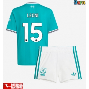 Liverpool Giovanni Leoni #15 Tredje Tröja Barn 2025-26 Kortärmad (+ Korta byxor)