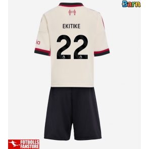 Liverpool Hugo Ekitike #22 Bortatröja Barn 2025-26 Kortärmad (+ Korta byxor)