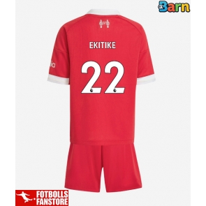 Liverpool Hugo Ekitike #22 Hemmatröja Barn 2025-26 Kortärmad (+ Korta byxor)