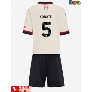 Liverpool Ibrahima Konate #5 Bortatröja Barn 2025-26 Kortärmad (+ Korta byxor)