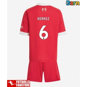 Liverpool Milos Kerkez #6 Hemmatröja Barn 2025-26 Kortärmad (+ Korta byxor)