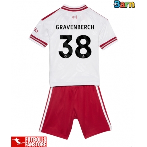 Liverpool Ryan Gravenberch #38 Bortatröja Barn 2026-27 Kortärmad (+ Korta byxor)