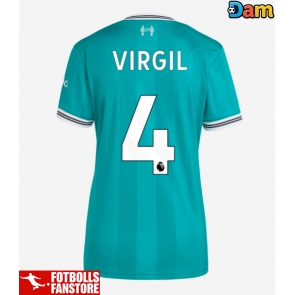 Liverpool Virgil van Dijk #4 Tredje Tröja Dam 2025-26 Kortärmad