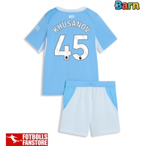 Manchester City Abdukodir Khusanov #45 Hemmatröja Barn 2026-27 Kortärmad (+ Korta byxor)