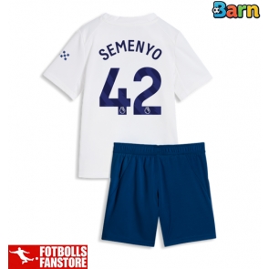 Manchester City Antoine Semenyo #42 Tredje Tröja Barn 2026-27 Kortärmad (+ Korta byxor)