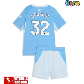 Manchester City Ayyoub Bouaddi #32 Hemmatröja Barn 2026-27 Kortärmad (+ Korta byxor)