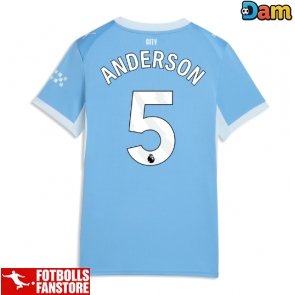Manchester City Elliot Anderson #5 Hemmatröja Dam 2026-27 Kortärmad