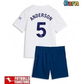 Manchester City Elliot Anderson #5 Tredje Tröja Barn 2026-27 Kortärmad (+ Korta byxor)