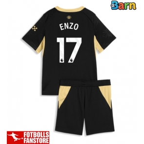 Manchester City Enzo Fernandez #17 Bortatröja Barn 2026-27 Kortärmad (+ Korta byxor)